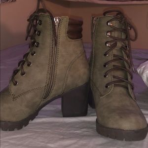 Chunky Combat Boot High Heels